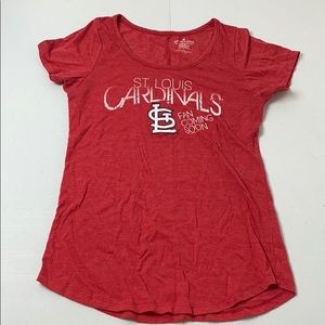 St Louis Cardinals Maternity Top Shirt L New Fan